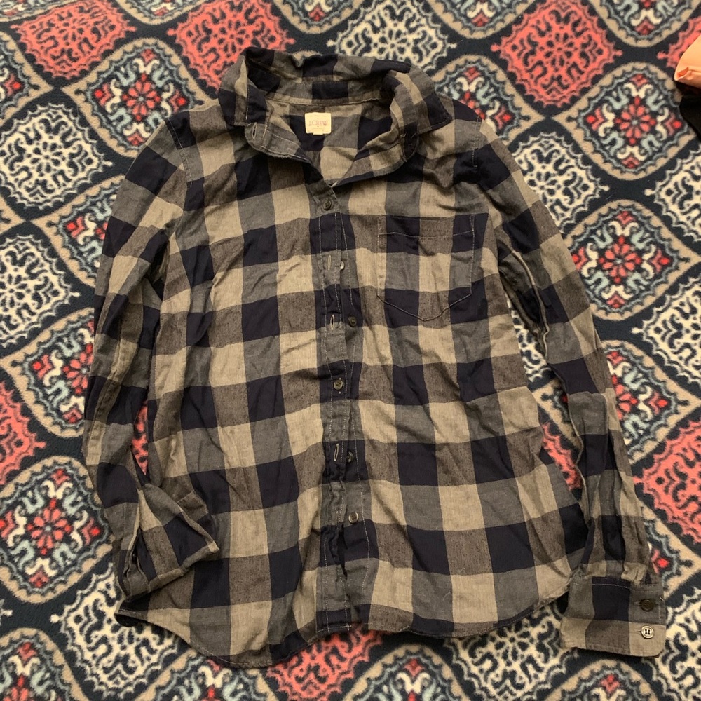 J Crew long sleeve flannel